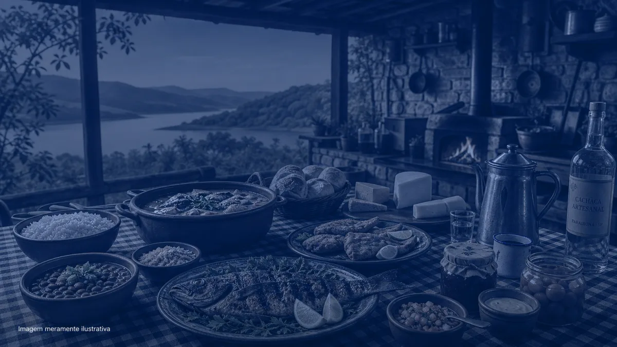 Cozinha caipira e peixe fresco: a gastronomia de Paraibuna