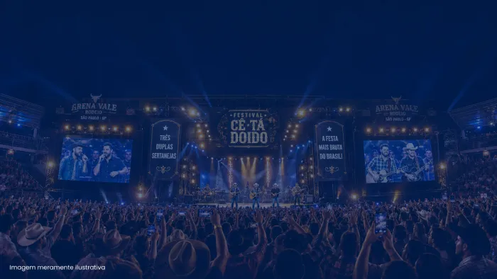 Festival “Cê Tá Doido” reúne três duplas sertanejas na Arena Vale Rodeio
