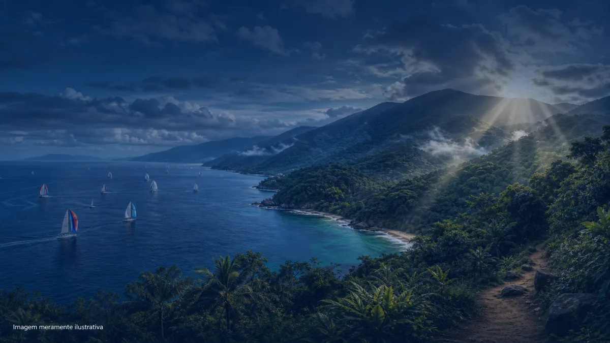 Clima de Ilhabela: ventos, chuva na mata e a janela ideal pra cada trilha